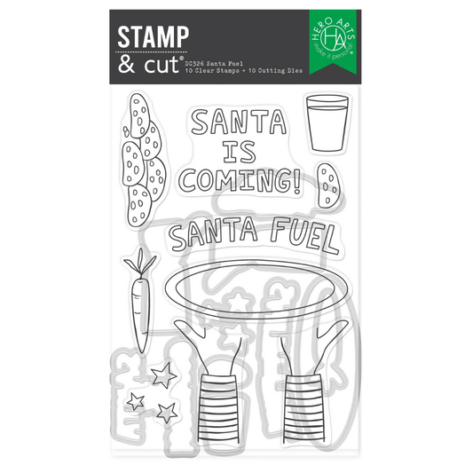 Santa Fuel Stamp & Die Set from Yule Fuel Collection - CraftSource Market: Craft Supplies & Kits Stamps