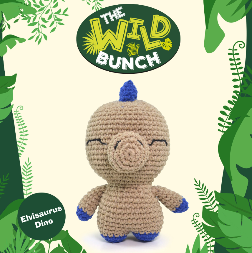Knitty Critters The Wild Bunch - Elvisaurus Dino
