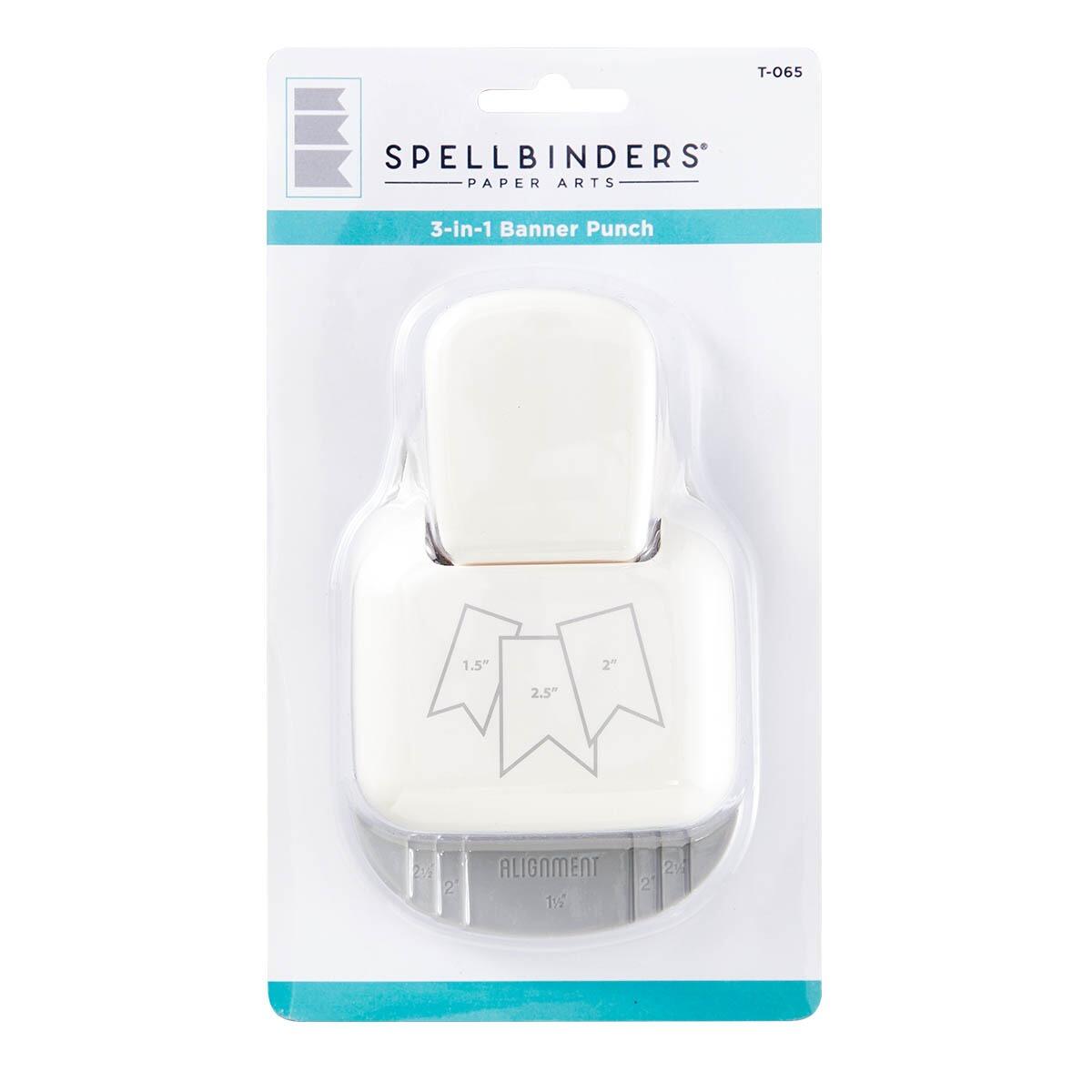 Spellbinders 3 in 1 Banner Punch - CraftSource Market: Craft Supplies & Kits Spellbinders > Tools > General > Craft Tool