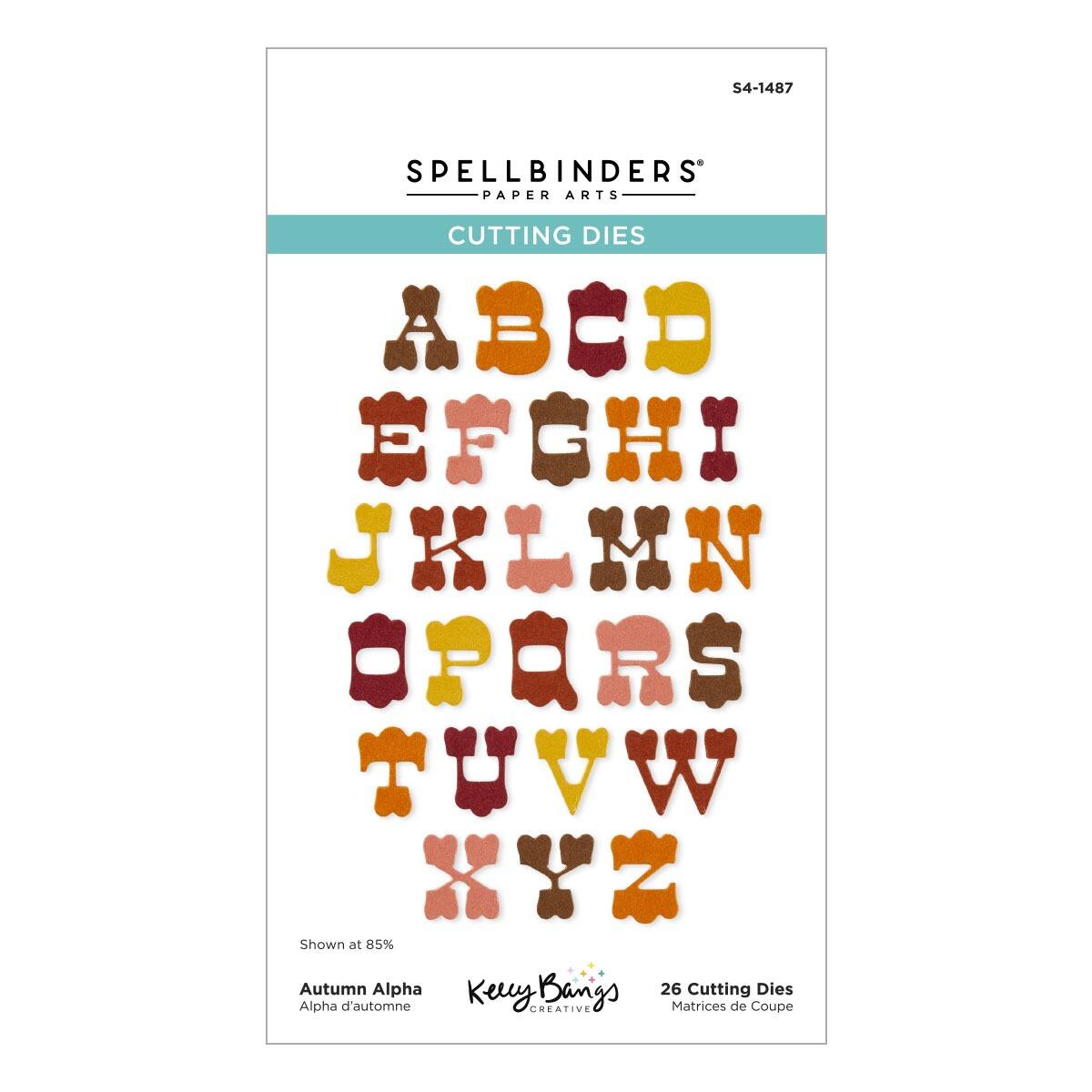 Spellbinders Autumn Alpha Die Set - CraftSource Market: Craft Supplies & Kits Spellbinders > Dies > Autumn > Craft Die Set