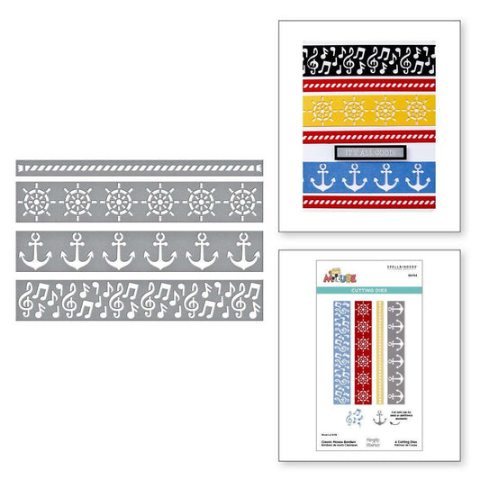 Spellbinders Classic Mouse Borders Die Set - CraftSource Market: Craft Supplies & Kits Spellbinders > Dies > Music > Craft Die Set