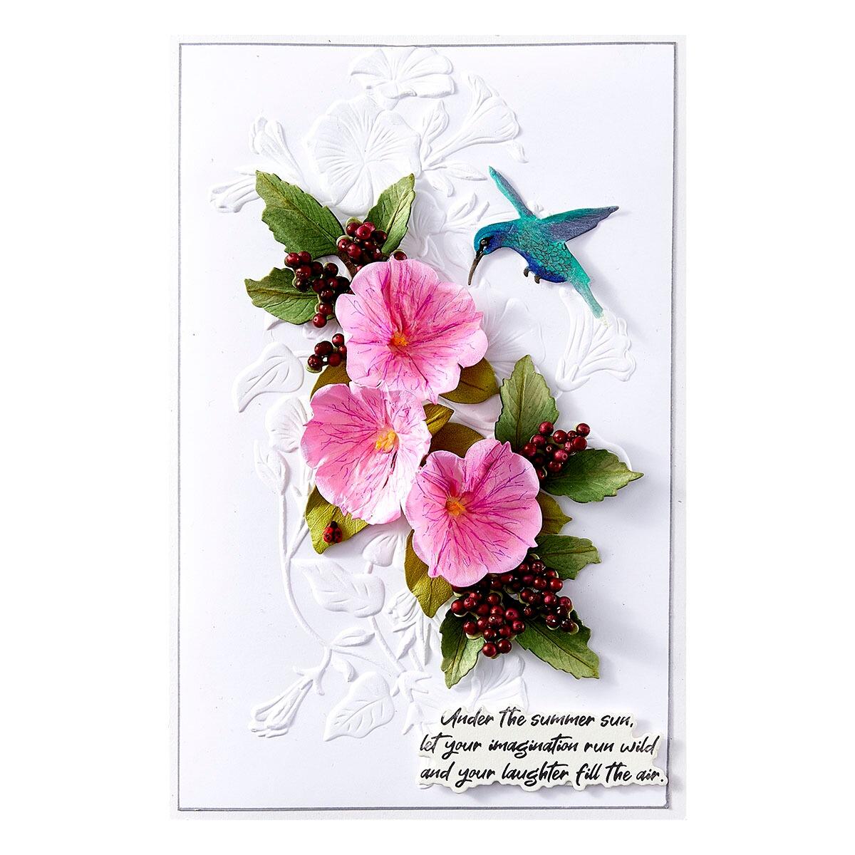 Spellbinders Petunia and Hummingbird Die Set - CraftSource Market: Craft Supplies & Kits Spellbinders > Dies > Summer > Craft Die Set