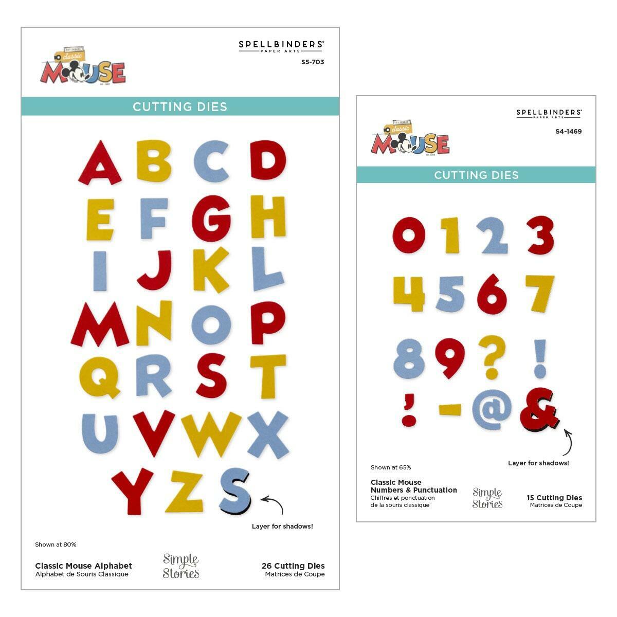 Spellbinders Say Cheese Classic Mouse Alphabet & Numbers Bundle - CraftSource Market: Craft Supplies & Kits Spellbinders > Bundles > General > Craft Bundle