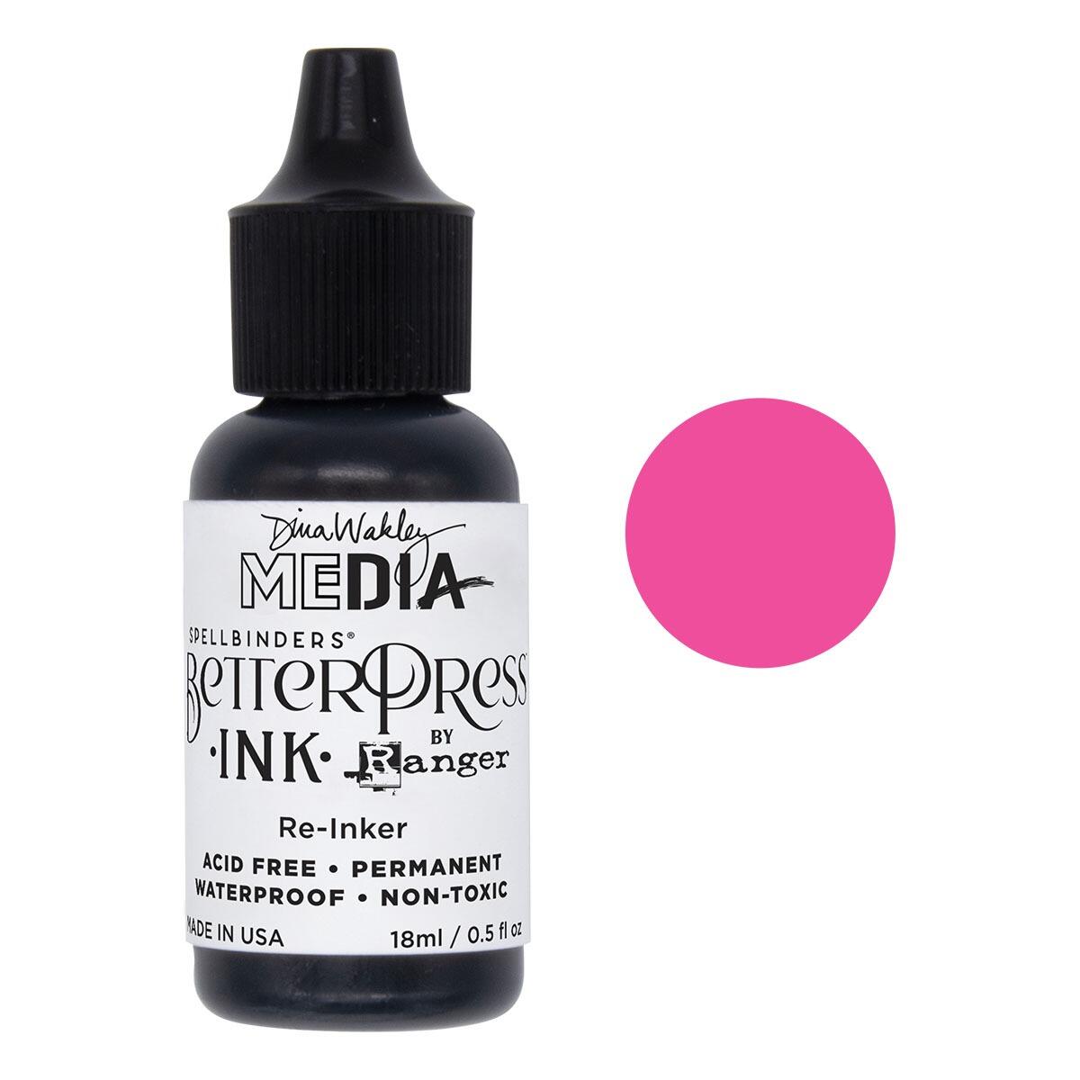 Spellbinders Stoked BetterPress Reinker: Dina Wakley Letterpress Ink Refill - CraftSource Market: Craft Supplies & Kits Spellbinders > Letterpress > General > Craft Press Plate