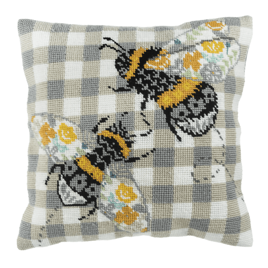 Trimits Bees Half Stitch Cushion Kit - CraftSource Market: Craft Supplies & Kits Embroidery and Cross Stitch