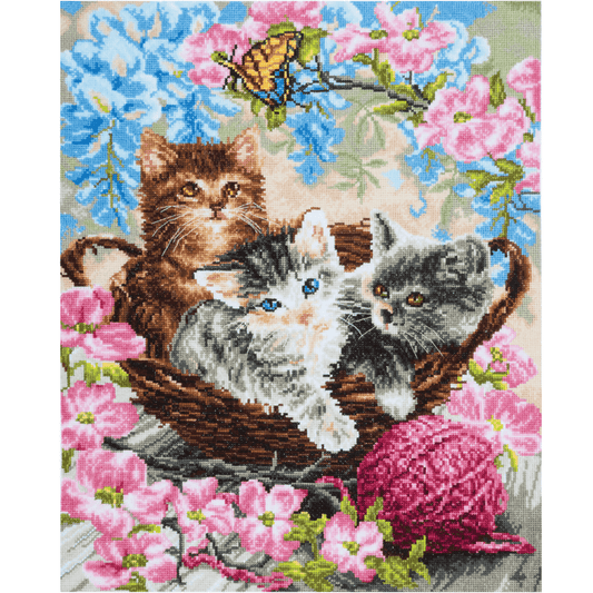 Trimits Cats XL Cross Stitch Kit - CraftSource Market: Craft Supplies & Kits Embroidery and Cross Stitch