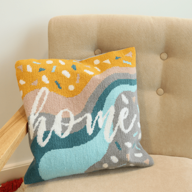 Trimits Home Half Stitch Cushion Kit - CraftSource Market: Craft Supplies & Kits Embroidery and Cross Stitch