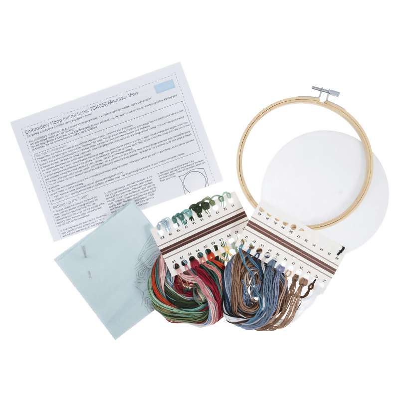 Trimits Mountain View Embroidery Hoop Kit - CraftSource Market: Craft Supplies & Kits Embroidery and Cross Stitch