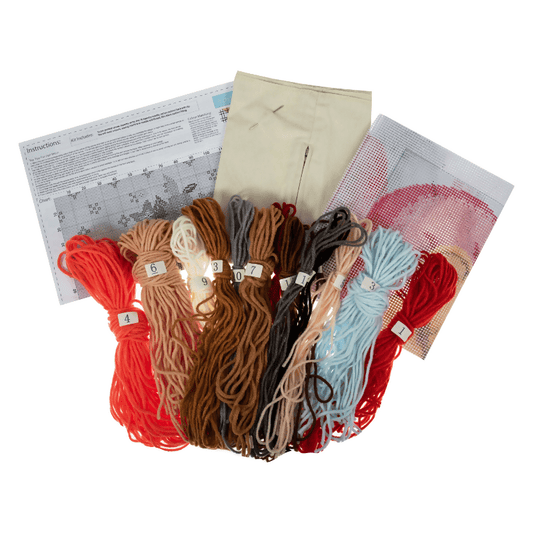 Trimits Ted Half Stitch Cushion Kit - CraftSource Market: Craft Supplies & Kits Embroidery and Cross Stitch