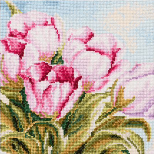 Trimits Tulips Large Cross Stitch Kit - CraftSource Market: Craft Supplies & Kits Embroidery and Cross Stitch