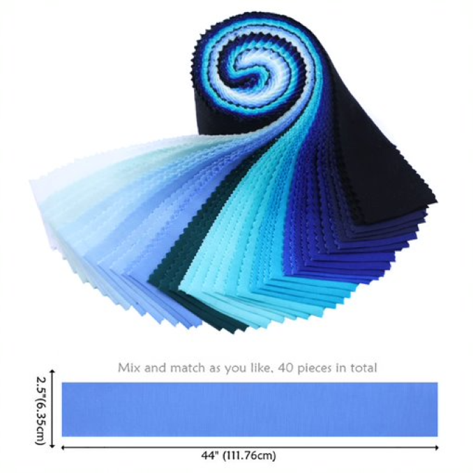 40 Pre-Cut Jelly Rolls Strips