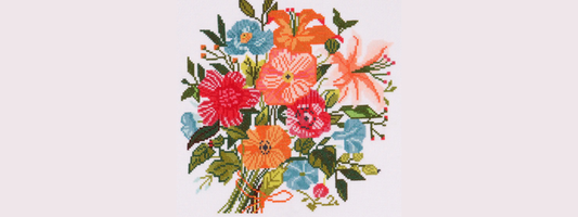 Cross Stitched Flowers