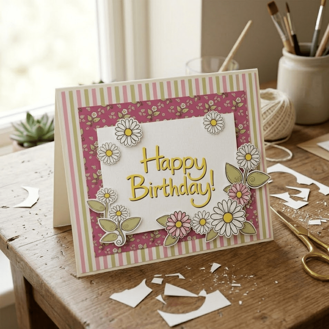 DIY Layered Spring Greeting Cards - CraftSource Market: Craft Supplies & Kits