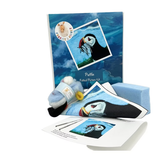 Frankie & Sidney 2D Puffin Needle Felting Kit