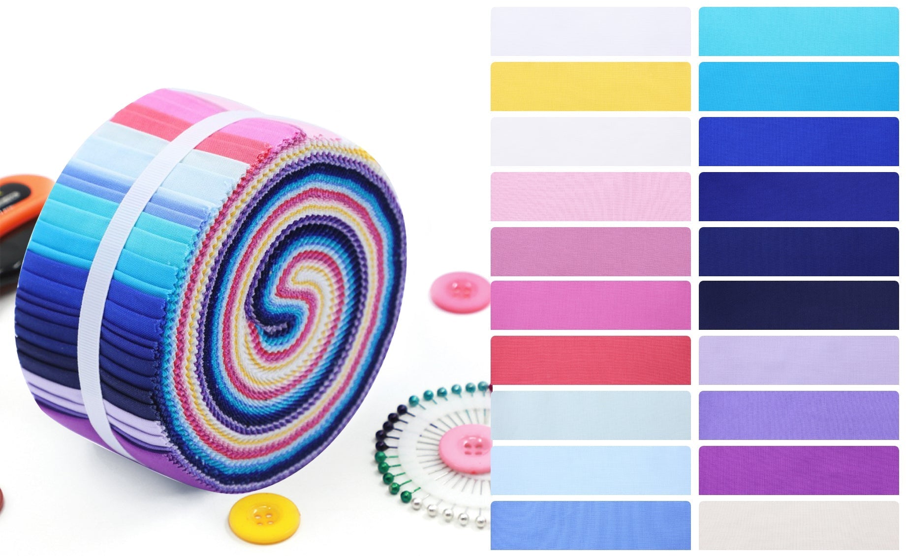 40 Pre - Cut Jelly Rolls Strips - CraftSource Market: Craft Supplies & Kits Jelly Rolls
