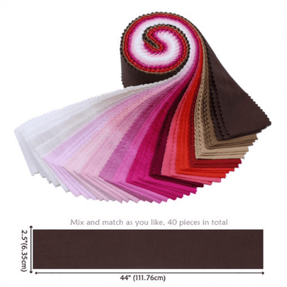 40 Pre - Cut Jelly Rolls Strips - CraftSource Market: Craft Supplies & Kits Jelly Rolls