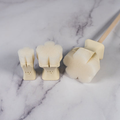 5-Petal Rounded Flower Underglaze Sponge Stamps