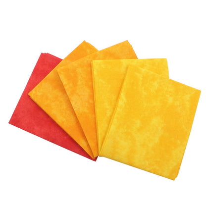 Three colorful paper towels on a white background