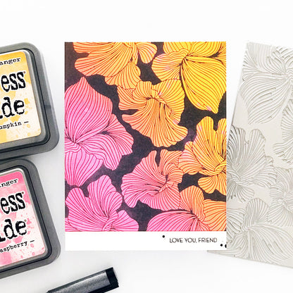 Alex Syberia Designs Abstract Floral Background Press Plate