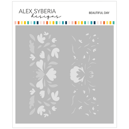 Alex Syberia Designs Beautiful Day Stencil Set