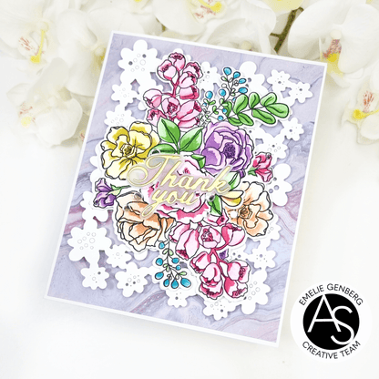 Alex Syberia Designs Birthday Bouquet Stamp Set