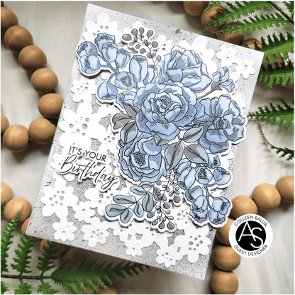 Alex Syberia Designs Birthday Bouquet Stamp Set