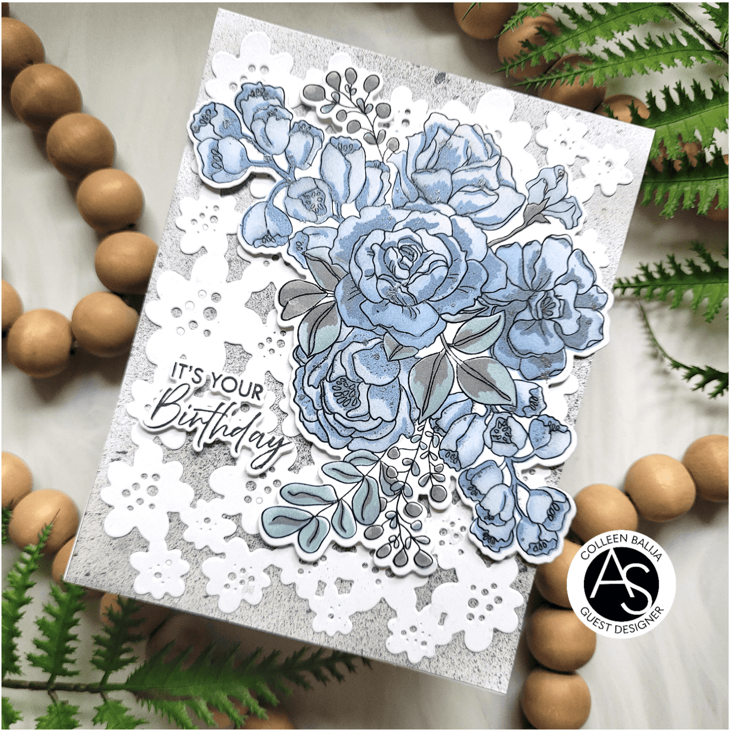 Alex Syberia Designs Birthday Bouquet Stencil Set