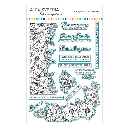 Alex Syberia Designs Bouquet of Blessings Die Set
