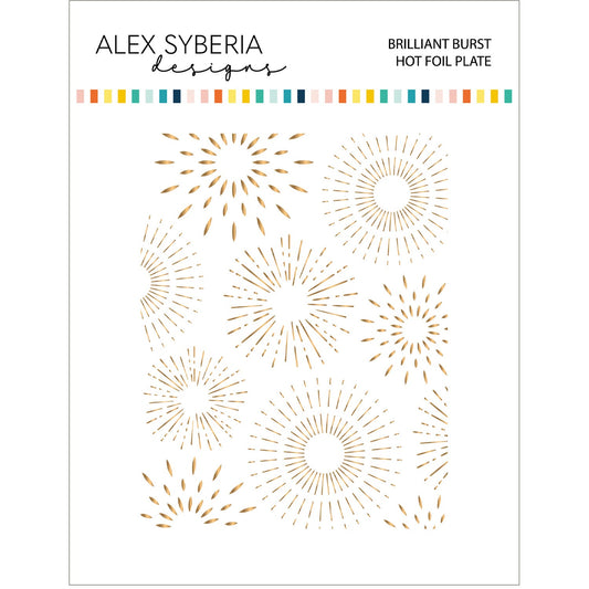 Alex Syberia Designs Brilliant Burst Hot Foil Plate