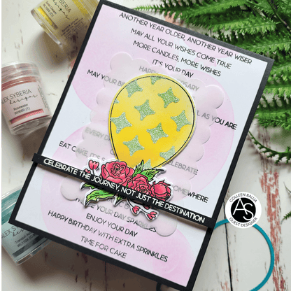 Alex Syberia Designs Celebrations Sentiments Stamp Set
