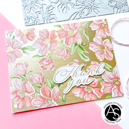 Alex Syberia Designs Charming Floral Background Press Plate