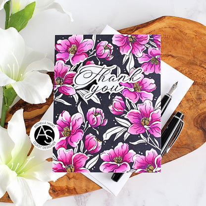 Alex Syberia Designs Charming Floral Background Stencil Set