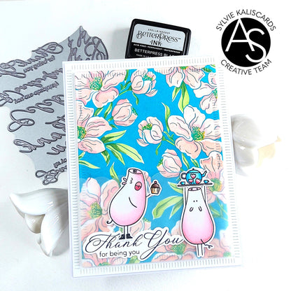 Alex Syberia Designs Charming Floral Background Stencil Set