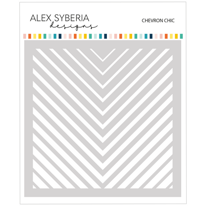 Alex Syberia Designs Chevron Chic Stencil