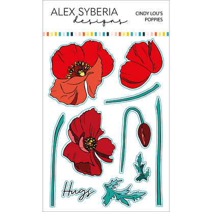 Alex Syberia Designs Cindy Lou's Poppies Die Set