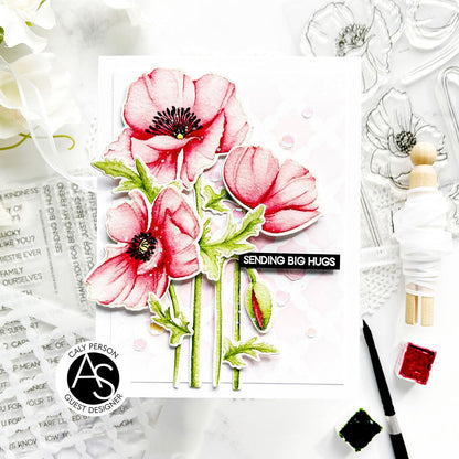 Alex Syberia Designs Cindy Lou's Poppies Stamp Set