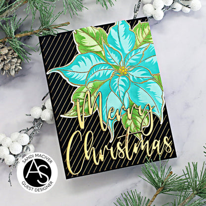 Alex Syberia Designs Elegant Stripes Hot Foil Plate