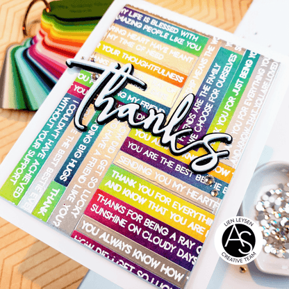 Alex Syberia Designs Expressing Gratitude Sentiments Stamp Set