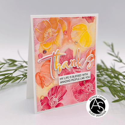 Alex Syberia Designs Expressing Gratitude Sentiments Stamp Set