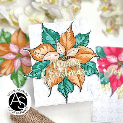 Alex Syberia Designs Festive Poinsettia Stencil Set
