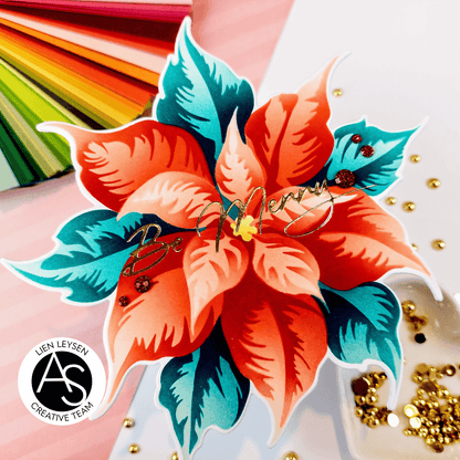 Alex Syberia Designs Festive Poinsettia Stencil Set