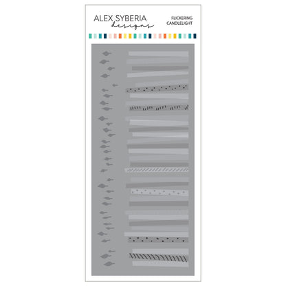 Alex Syberia Designs Flickering Candlelight Stencil Set