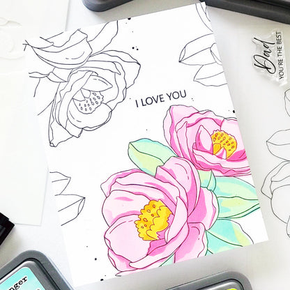Alex Syberia Designs Heartfelt Blooms Stamp Set