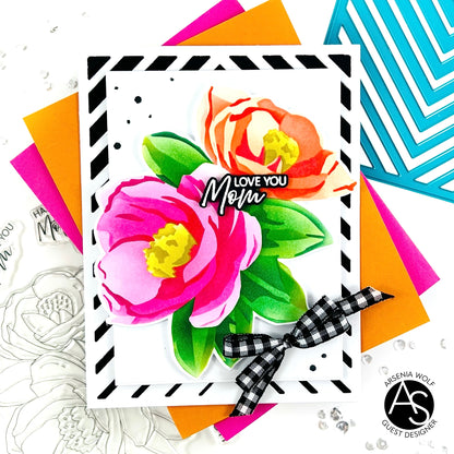 Alex Syberia Designs Heartfelt Blooms Stamp Set