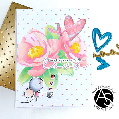 Alex Syberia Designs Heartfelt Blooms Stencil Set