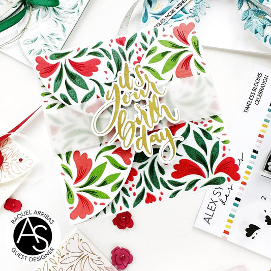 Alex Syberia Designs It's your birthday Hot Foil Plate and Die Set