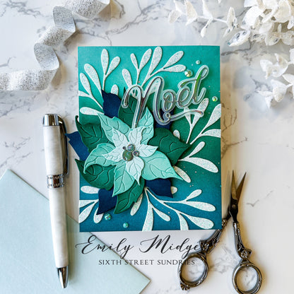 Alex Syberia Designs Joyful Poinsettia Die Set