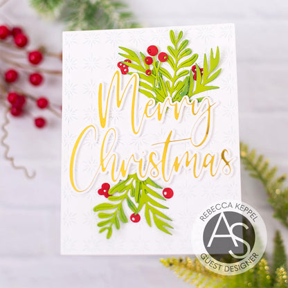 Alex Syberia Designs Large Merry Christmas Die