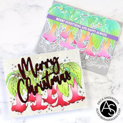 Alex Syberia Designs Large Merry Christmas Hot Foil