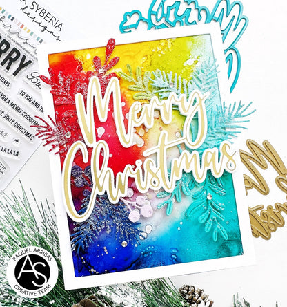 Alex Syberia Designs Large Merry Christmas Hot Foil